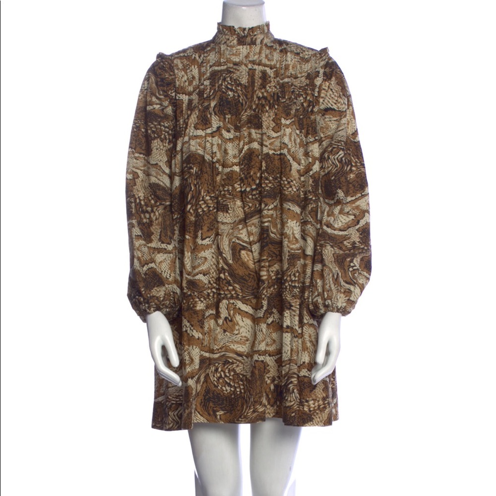 Ganni snake print mini
